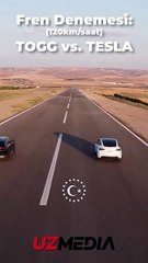 TOGG mu Tesla mı? Yapılan fren testi sosyal medyayı ikiye böldü