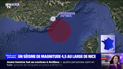 下载视频: Un séisme de magnitude 4,5 au large de Nice ce samedi