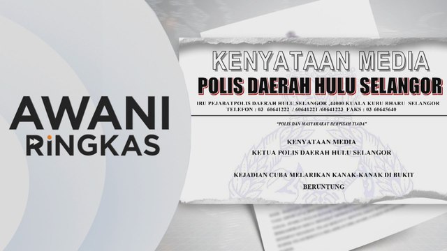 AWANI Ringkas: Polis sahkan cubaan culik kanak-kanak tunggu van sekolah