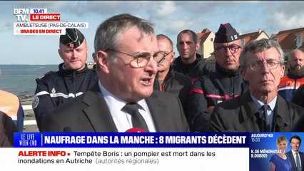 Naufrage dans la Manche: "Le bateau s'est manifestement déchiré sur les rochers", détaille Jacques Billant, préfet du Pas-de-Calais