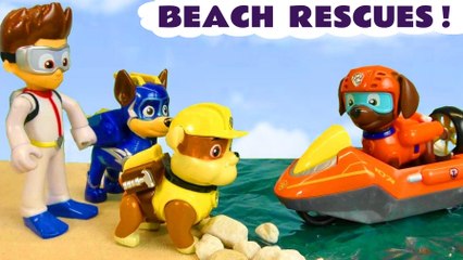 Paw Patrol Beach Rescue Mission Toy Stories for Kids and Children