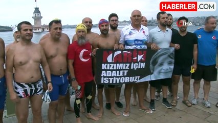 Narin İçin Üsküdar'dan Kız Kulesi'ne Yüzdüler