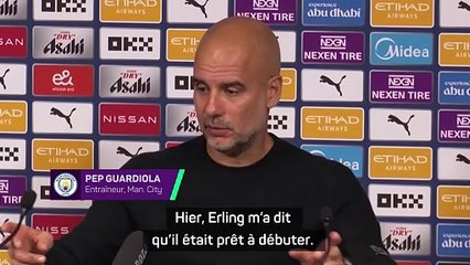 Guardiola : "Haaland ? La meilleure façon d'oublier les choses est parfois de faire son travail"