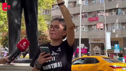 Depremzede Döne Kaya'nın adalet nöbeti 18. haftasında