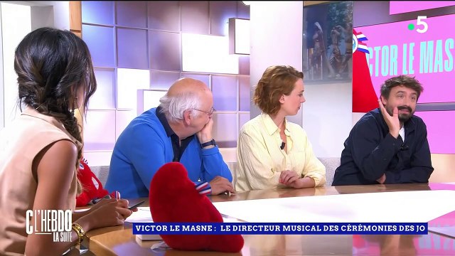 Victor Le Masne, directeur musical des cérémonies des Jeux Olympiques de Paris, était l'invité de C l'hebdo sur France 5. Il est revenu sur la prestation d'Aya Nakamura avec la Garde Républicaine.