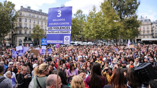 Multitudinarias manifestaciones en Francia en apoyo a Gisèle Pelicot