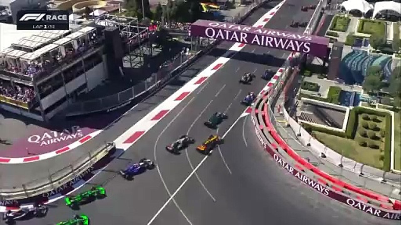 Largada del GP de Azerbiyán