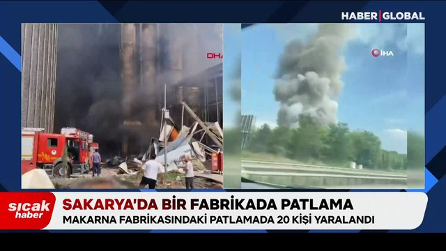 Sakarya'da makarna fabrikasında patlama! Çok sayıda ekip sevk edildi, yaralılar var