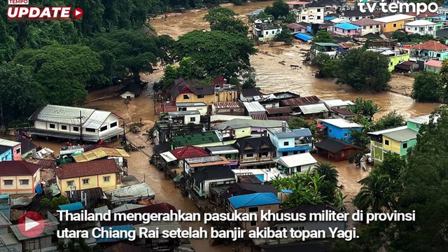 Topan Yagi Sebabkan Banjir Meluas di Thailand