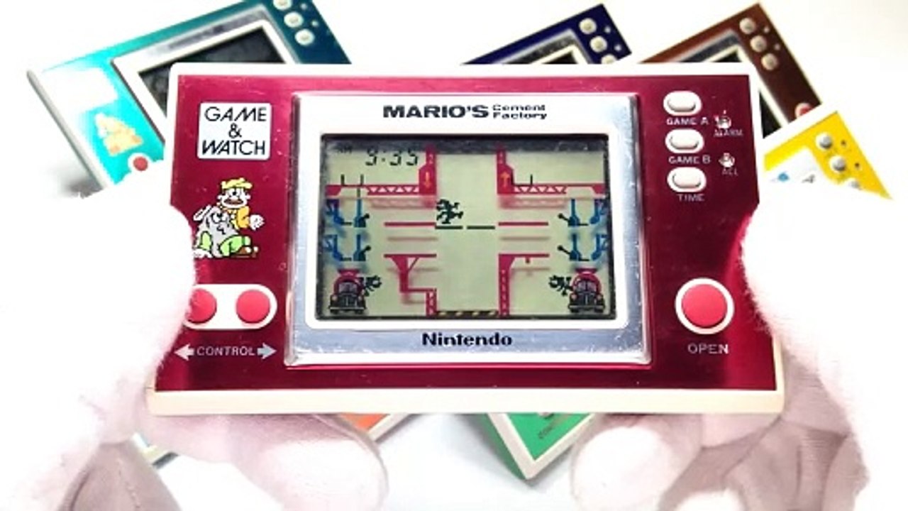 MARIO'S CEMENT FACTORY - New Wide Screen - Game & Watch - Nintendo