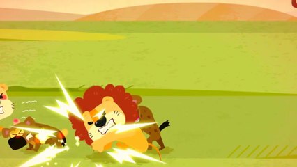 Lion Attacking Hyena | Kids Video