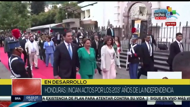 Inician actos conmemorativos por los 203 años de independencia de Honduras