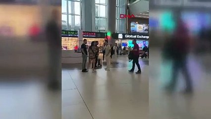 Eski eşini havalimanında gören adam çılgına döndü