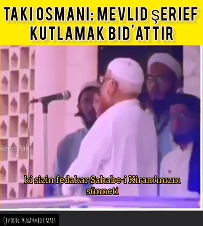 Taki Osmani Mevlide bidat diyor