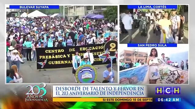 Con fervor y patriotismo inician desfiles en Tegucigalpa, en el marco del 203 años de Independencia