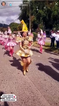 Palillonas en Danlí destacan con sus trajes en desfiles patrios