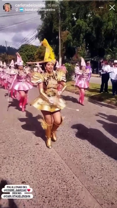 Palillonas en Danlí destacan con sus trajes en...