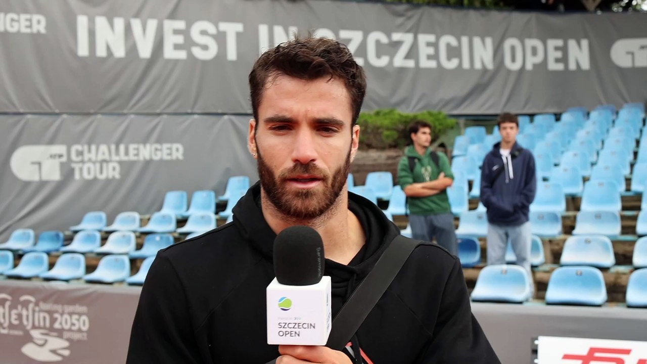Andrea Pellegrino parla dopo la sconfitta nel torneo di  Szczecin