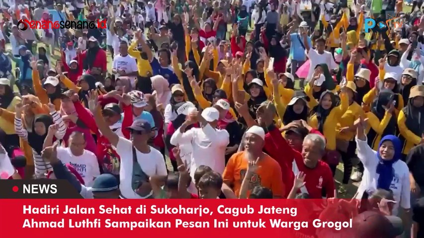 Hadiri Jalan Sehat di Sukoharjo, Cagub Jateng Ahmad Luthfi Sampaikan Pesan Ini untuk Warga