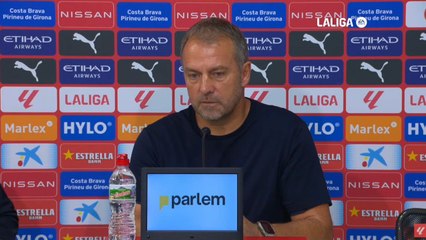 Rueda de prensa de Hansi Flick tras el Girona 1 - Barcelona 4