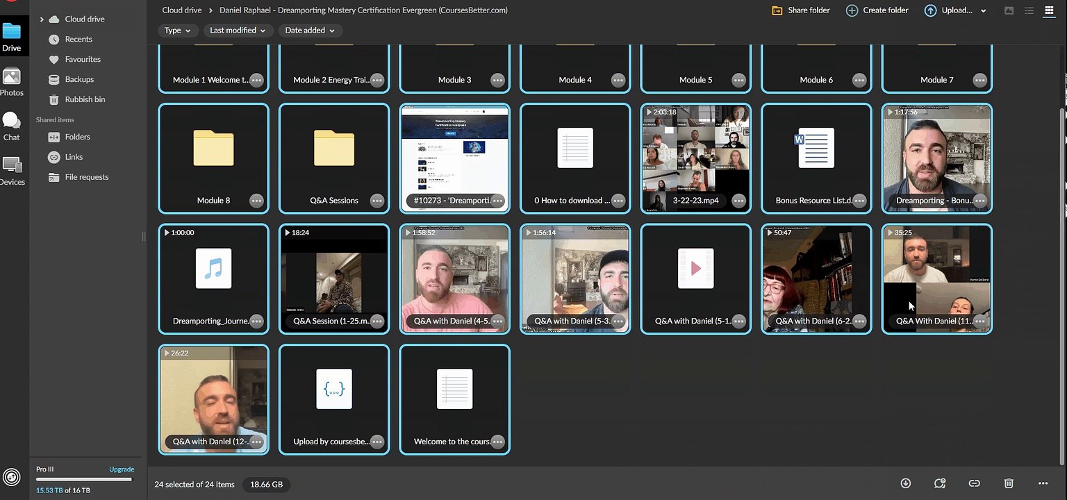 (CoursesBetter.com) Daniel Raphael – Dreamporting Mastery Certification