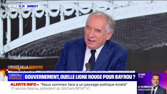 François Bayrou (président du MoDem): Le but de cette élection n'était pas de désigner un vainqueur, c'était d'écarter des gens dont on ne voulait pas et des extrêmes