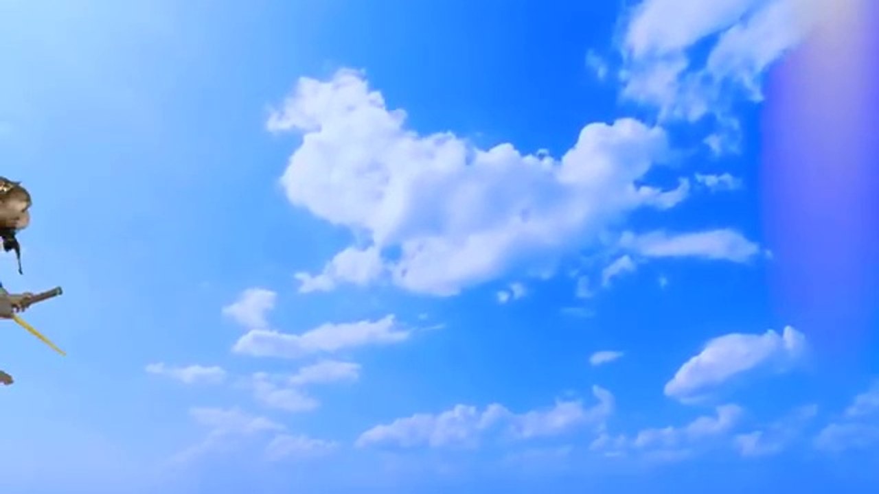 Monkey Baby Bon Bon eats Sweet Cola Jelly with ducklings in the garden and goes shark fishing