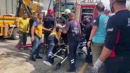 Cephanelik gibi patlayan fabrikanın içinden yeni görüntüler: Adeta savaş alanına dönmüş