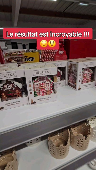 Je teste des brûleurs d'encens en forme de maisons  de Noël !!! #essai #teste #magasinaction #noel
