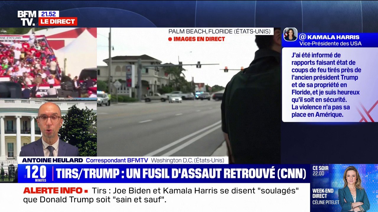 États-Unis: Joe Biden et Kamala Harris se disent "soulagés" que Donald Trump soit "sain et sauf"