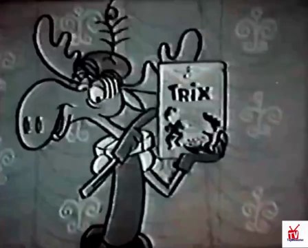 1960s Trix cereal - Bullwinkle the troubadour TV commercial