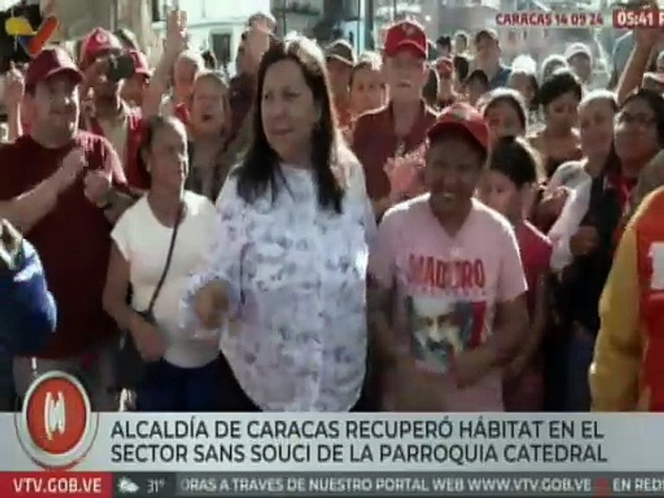 Alcaldesa de Caracas Carmen Meléndez supervisó rehabilitación de la comunidad de Sans Souci