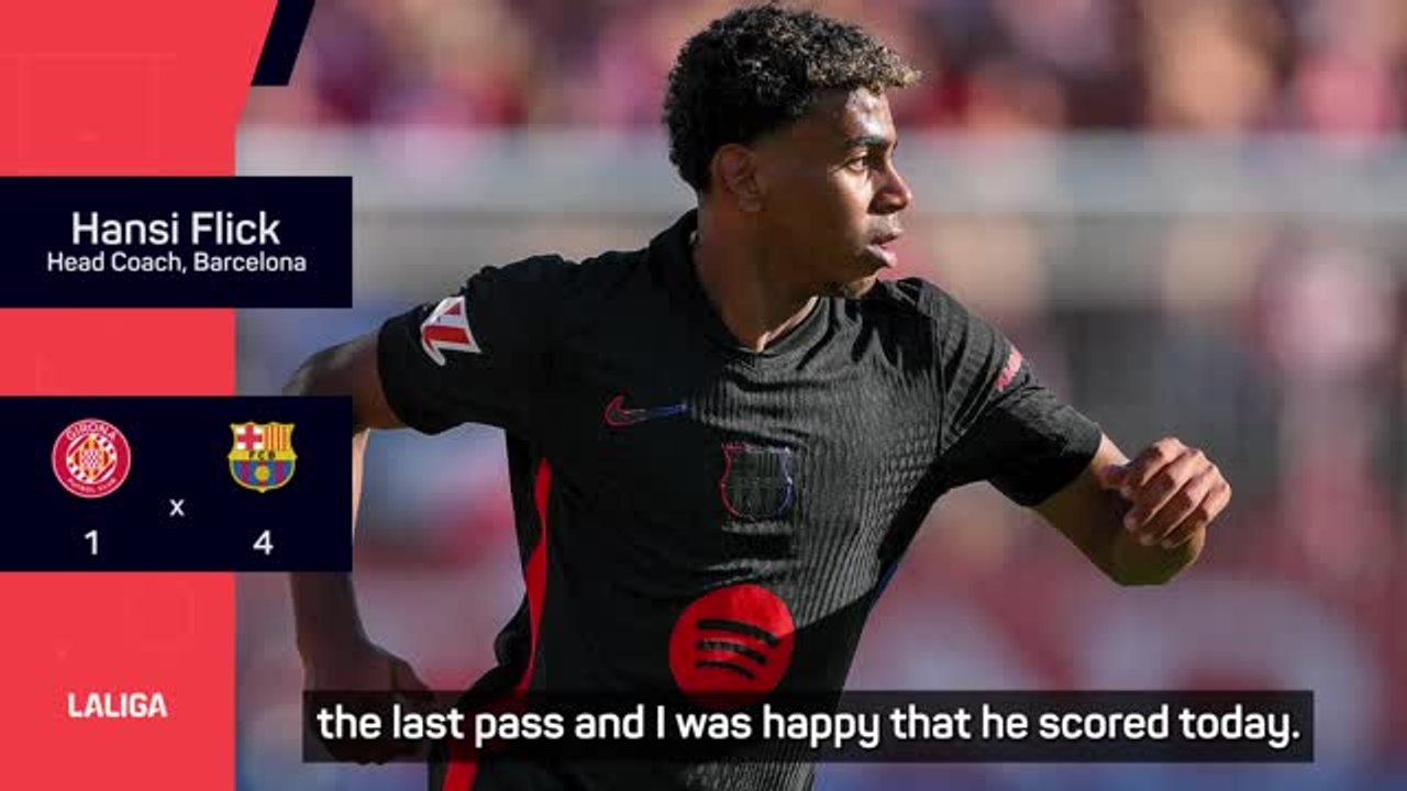 Yamal goal delights Flick as Barca win big at Girona