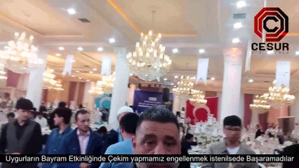Uygurlar Bayram Etkinliğinde Çekim yapmamız engellenmek istenilsede Başaramadılar