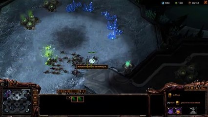 [StarCraft 2] No.0264 -- Normal-Level ZERG player fights Hard A.I., WIN [Lings' Day]