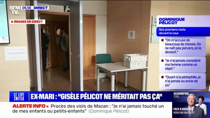"Je suis un violeur, comme tous ceux dans cette salle": pour sa première prise de parole, Dominique Pelicot reconnaît "les faits dans leur globalité "
