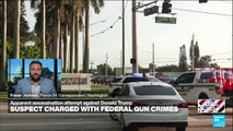 Suspect in apparent assassination attempt against Trump charged with federal gun crimes