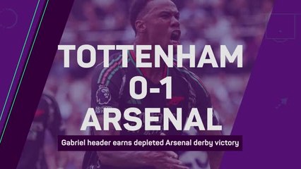 Gabriel header earns depleted Arsenal derby victory - Data Review