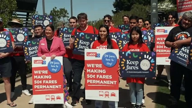 QLD government promises permanent fifty cent transport fees if re-elected