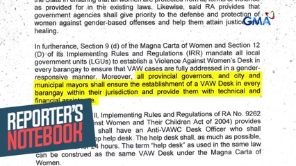 Mga kaso ng karahasan laban sa kababaihan, paano tinutugunan ng gobyerno? | Reporter’s Notebook