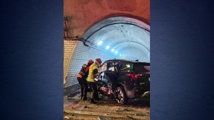 강원 영월2터널에서 역주행 사고...2명 사망·5명 부상 / YTN