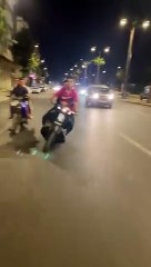 What is this way of riding a bike ?