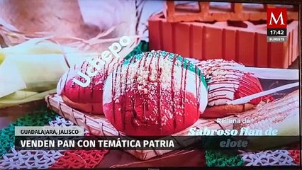 Crean pan con temática patria en Guadalajara, Jalisco