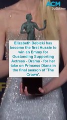 Elizabeth Debicki becomes the first Australian to win in her Emmy category