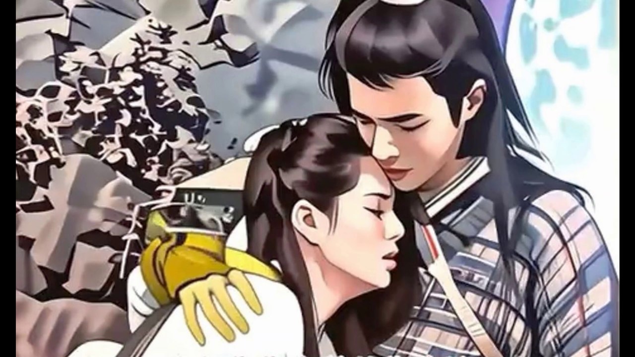 Yang Guo found Xiaolongnü clinging to him as if her bones were melting  楊過發現小龍女骨骼融化一般，依偎在他身上  The Return of Condor Heroes 神鵰俠侶 Comic Manga AI Anime