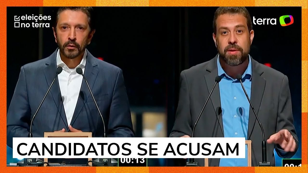 Nunes e Boulos trocam farpas e se acusam de falarem mentiras durante debate