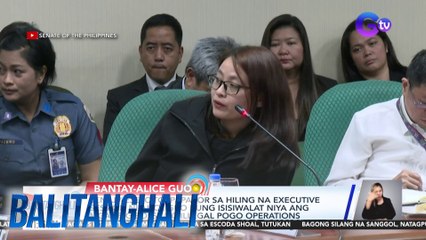 Sen. JV Ejercito, papabor sa hiling na executive session ni Alice Guo kung isisiwalat niya ang mga "big boss" ng illegal POGO operations | Balitanghali