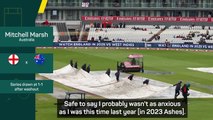 Marsh 'wasn't as anxious' as 2023 Ashes after another Manchester washout