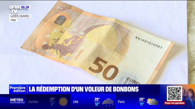 Gard: un buraliste reçoit 50 euros d'un homme pris de remords pour avoir volé des bonbons lorsqu'il était enfant