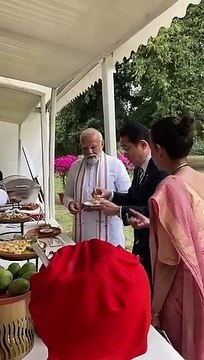 When PM Modi Japan PM Fumio Kishida had Golgappa
